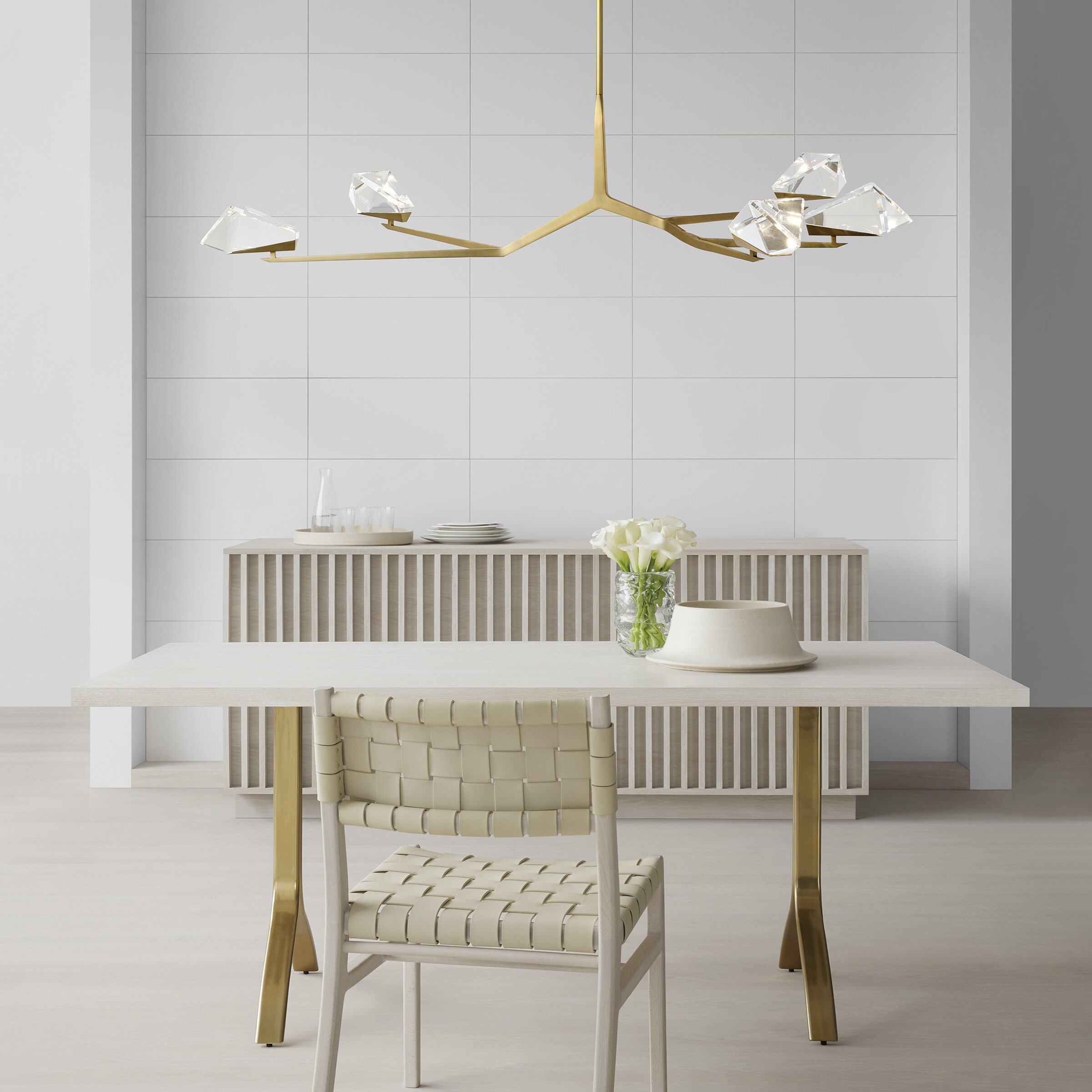 Waterford Carraig LED 52.5 inch Natural Brass Chandelier Ceiling Light