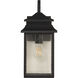 Crossbend 1 Light 15 inch Textured Black Outdoor Wall Mount in Textured Matte Black 