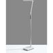 Lennox 61.5 inch 12 watt Black and Silver Multi-Function Floor Lamp Portable Light in White, with Smart Switch, Simplee Adesso