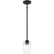 Shayna 1 Light 5.13 inch Flat Black Mini Pendant Ceiling Light