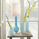 Gwendolyn 16 X 4 inch Vases in Sky Blue Glass, Set of 3