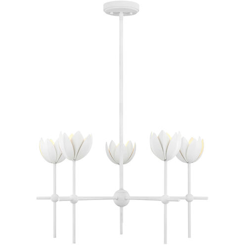 Bohemian LED 26 inch Bisque White Chandelier Ceiling Light