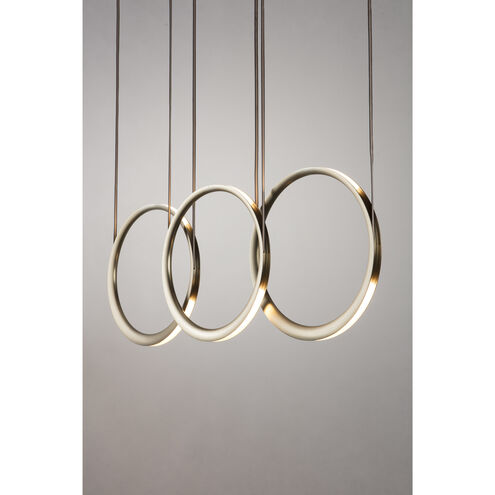 Eternal LED 5.9 inch Satin Antique Brass Multi-Pendant Ceiling Light