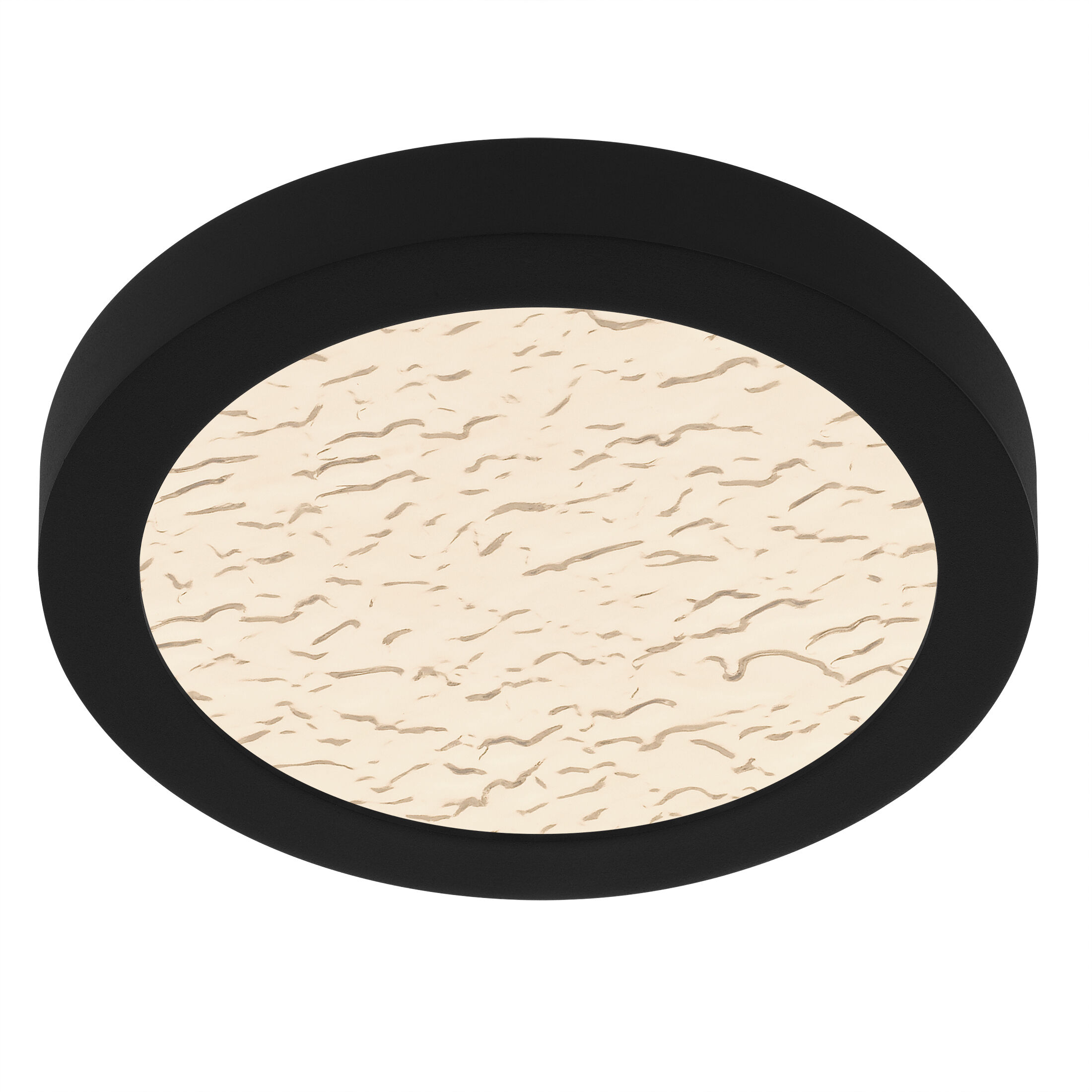 Outskirts LED 7.5 inch Earth Black Flush Mount Ceiling Light, Small