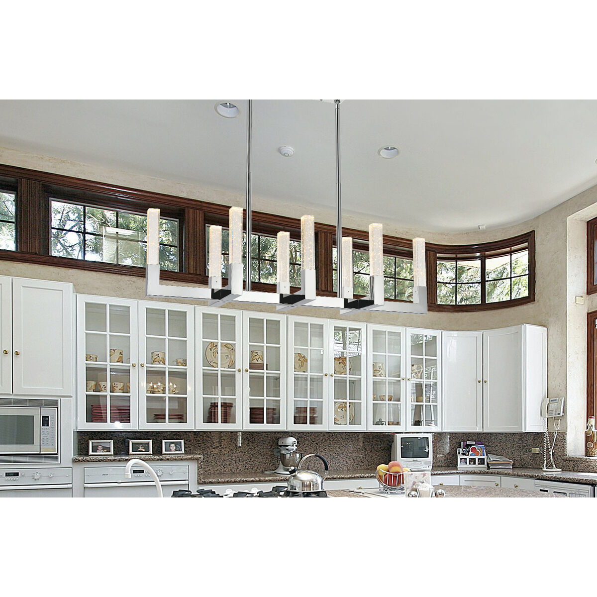 Noemi 8 Light 12 inch Chrome Pendant Ceiling Light