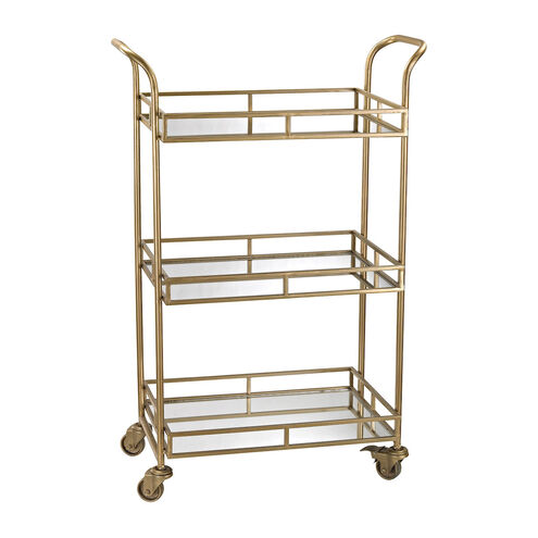 Julep 34.3 X 23 inch Gold/Mirror Accent Table