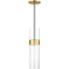 Sean Lavin Manette LED Natural Brass Pendant Ceiling Light, Integrated LED