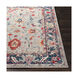 Bohemian 94 X 35 inch Bright Red/Light Gray/Navy/Beige/Wheat/Teal Rugs, Runner
