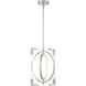 Double Take LED 12 inch Brushed Nickel Pendant Ceiling Light