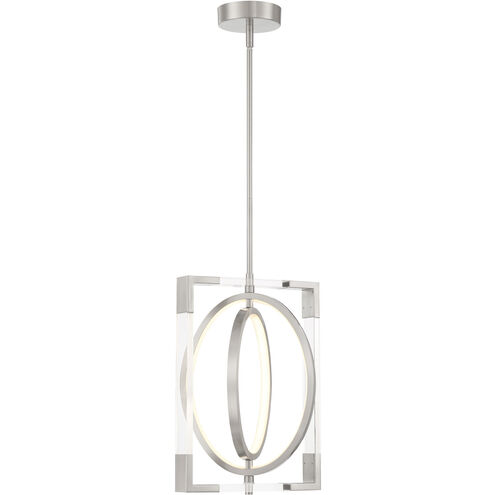 Double Take LED 12 inch Brushed Nickel Pendant Ceiling Light