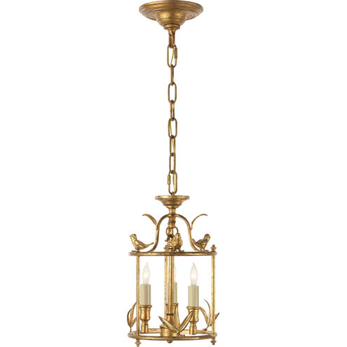 Chapman & Myers Diego 3 Light 8 inch Gilded Iron Lantern Pendant Ceiling Light, Petite