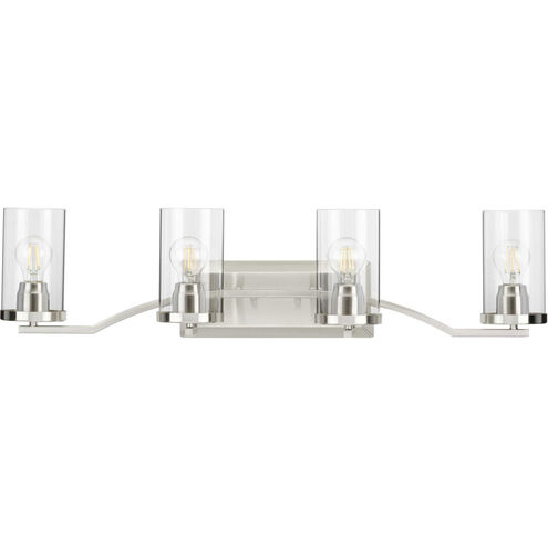 Lassiter 4 Light 34 inch Brushed Nickel Bath Vanity Wall Light