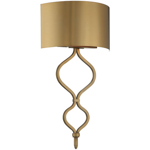 Como LED 11 inch Warm Brass ADA Wall Sconce Wall Light, Essentials