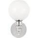 Collier 1 Light 6 inch Chrome Wall sconce Wall Light
