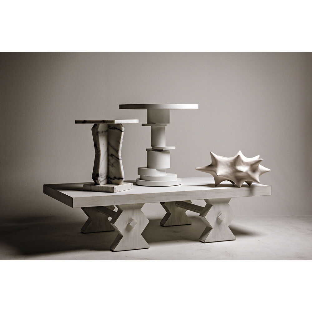 Hugo 28 X 28 inch Solid White Side Table