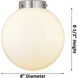 Franklin Restoration Beacon 1 Light 8 inch Brushed Satin Nickel Mini Pendant Ceiling Light in Incandescent, Seedy, Franklin Restoration
