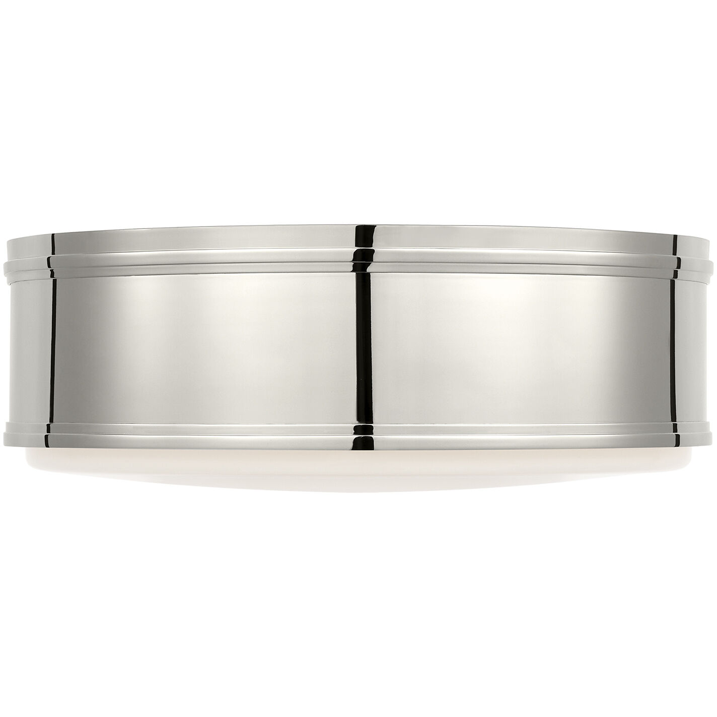 Chapman & Myers Marden LED 17.5 inch Polished Nickel Flush Mount Ceiling Light
