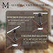 Atlas Ariella - LK 64 inch Textured Bronze with Walnut Tone Blades Ceiling Fan