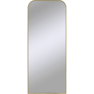 Meryem 72 X 30 inch Clear and Gold Wall Mirror