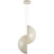 Void 15.75 inch Pearl White Pendant Ceiling Light