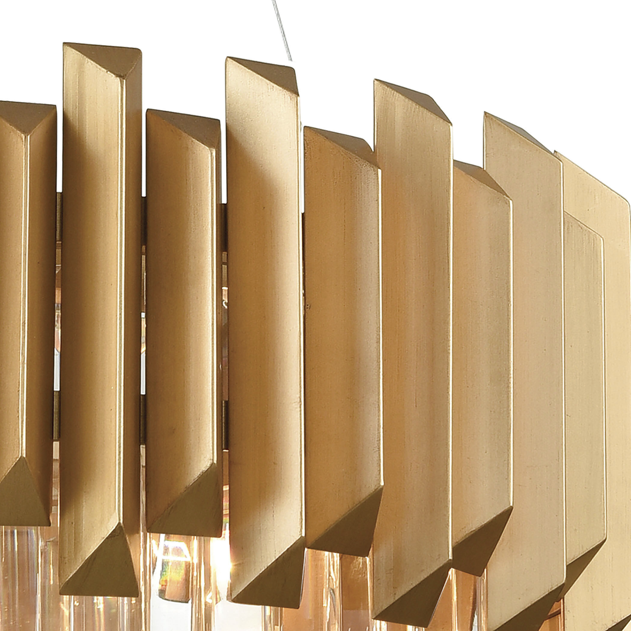 Seneca Falls 6 Light 26 inch Matte Gold Chandelier Ceiling Light