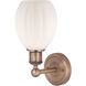 Eaton Sconce Wall Light in Antique Copper, Matte White