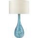 Mediterranean 29 inch 100 watt Sea Blue Table Lamp Portable Light
