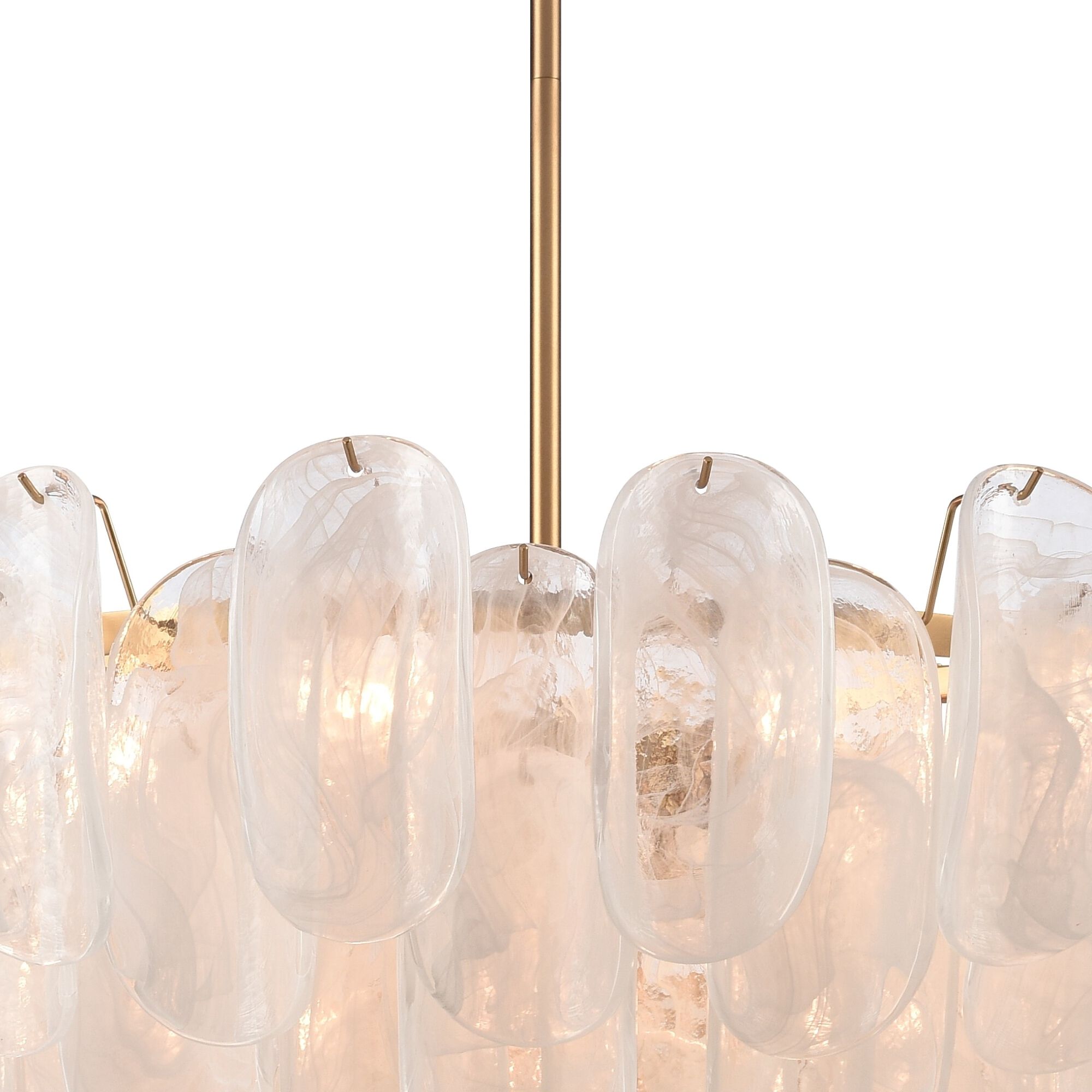 Chateau 17 Light 39.5 inch Satin Brass Pendant Ceiling Light