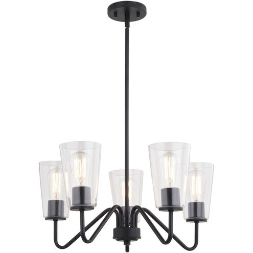 Beverly LED 23 inch Matte Black Chandelier Ceiling Light