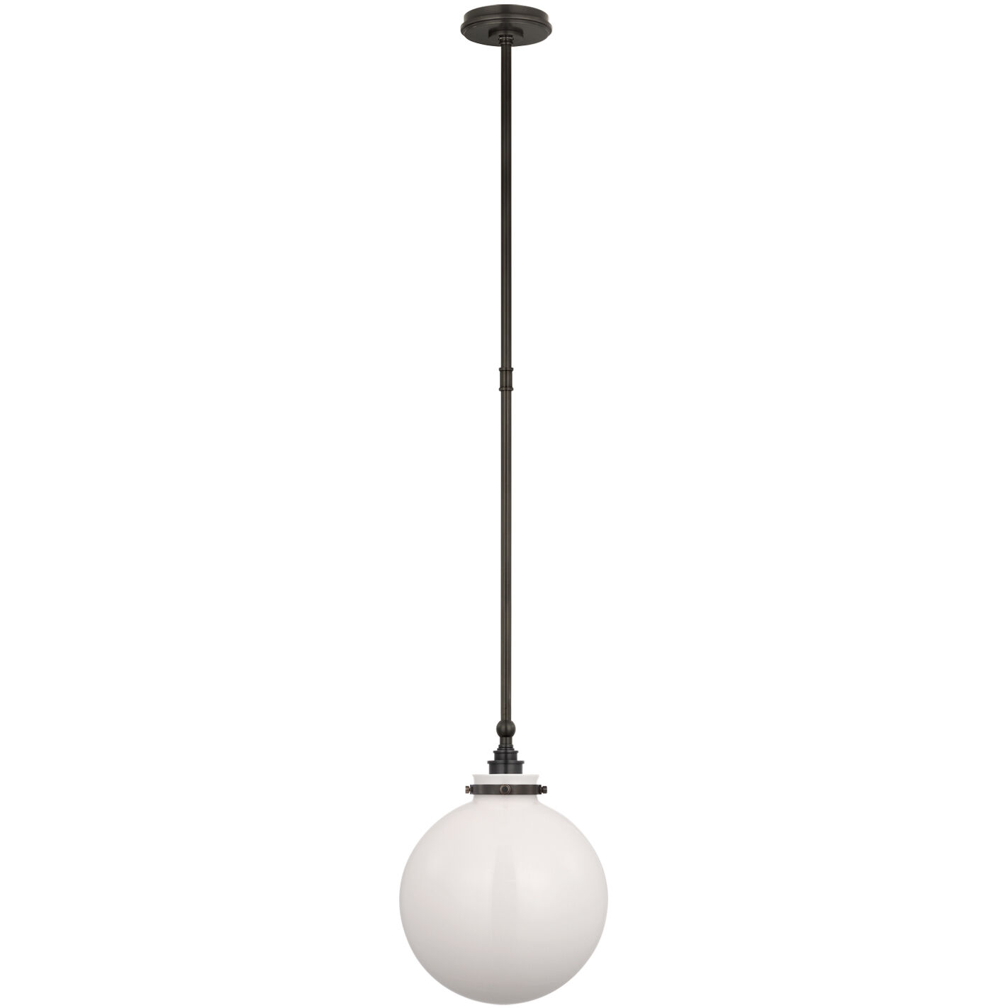 Chapman & Myers Parkington LED 10 inch Bronze Globe Pendant Ceiling Light