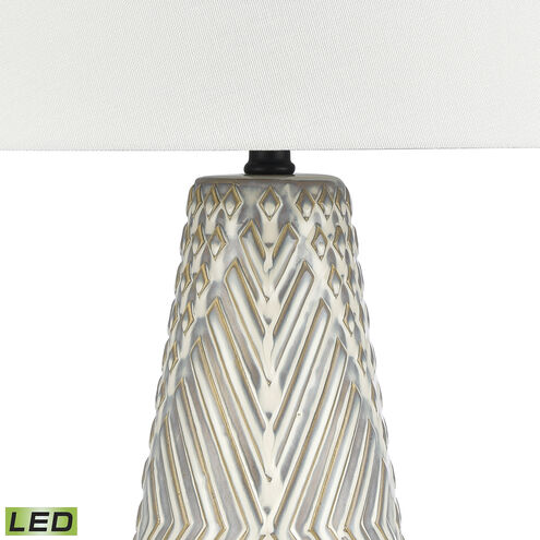 Whitland 30 inch 9.00 watt Gray Glazed with Matte Black Table Lamp Portable Light