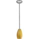 Champagne LED 5 inch Brushed Steel Pendant Ceiling Light in Maya