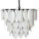 Lotus 4 Light 27 inch Matte Black Chandelier Ceiling Light, Large