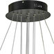 Glacier LED 24 inch Black Foyer Chandelier Ceiling Light