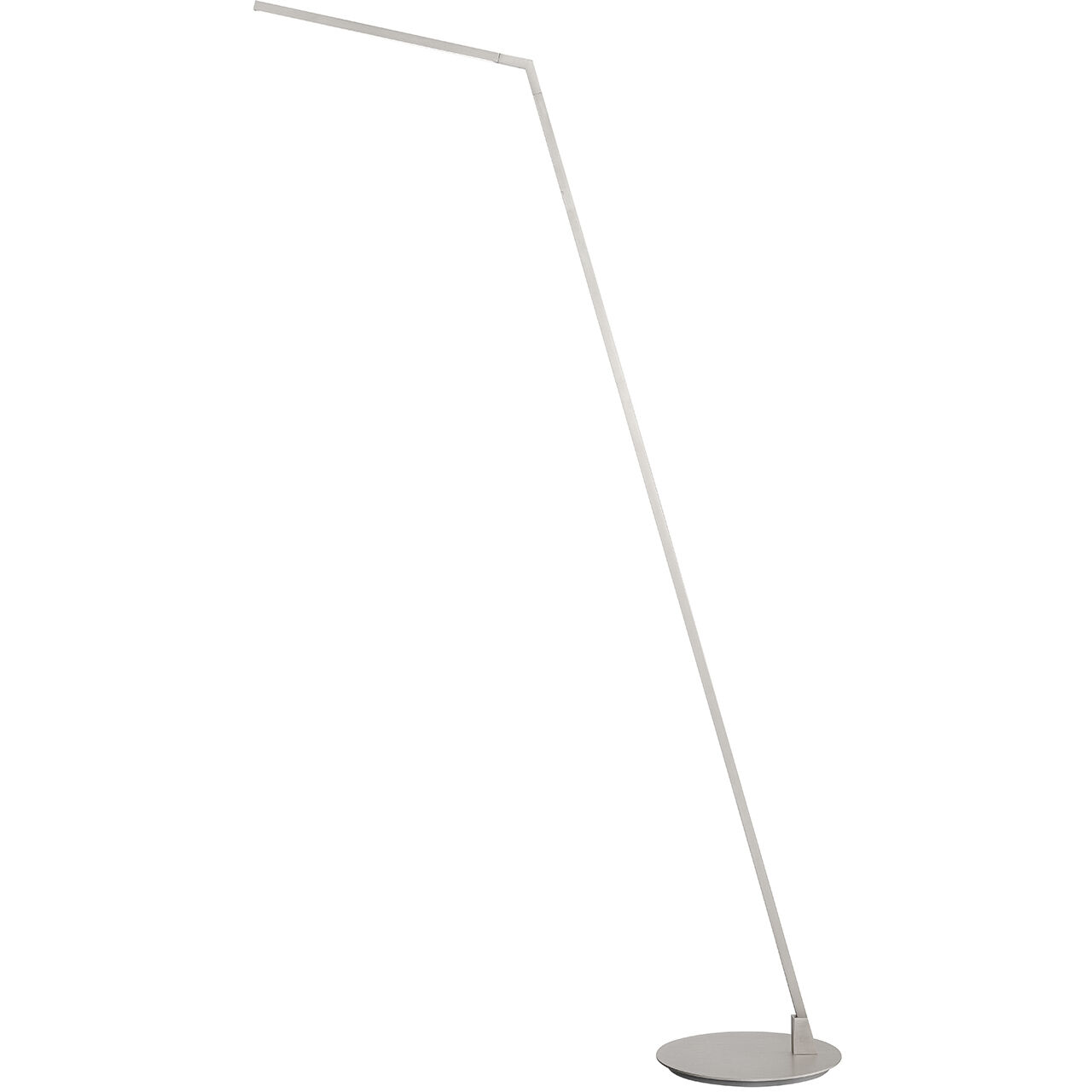 Miter 55.5 inch 11.00 watt Brushed Nickel Floor Lamp Portable Light