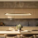 Eerie LED 47.25 inch Antique Brass Pendant Ceiling Light