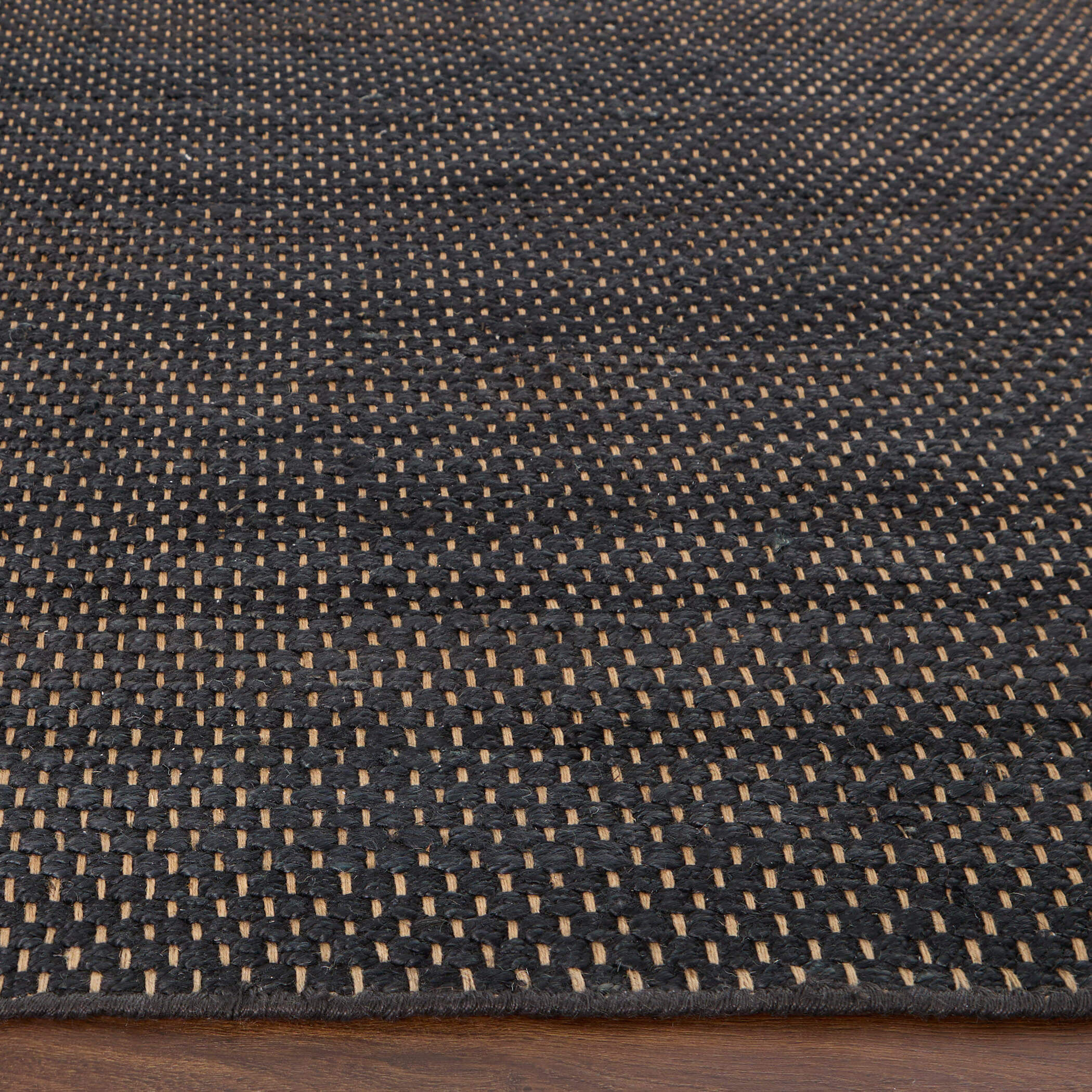 Ganges 130 X 94 inch Black Rug in 8 x 11