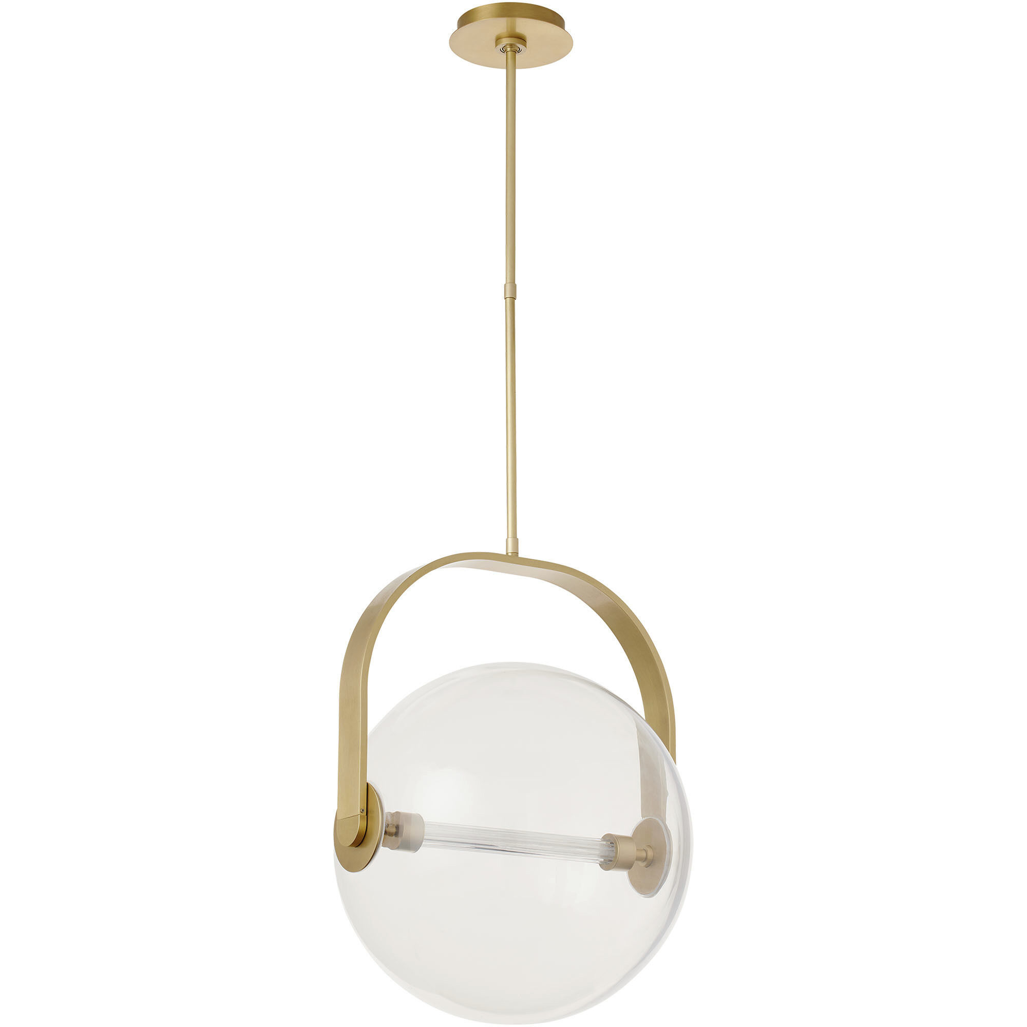 Sean Lavin Fues Line-Voltage Pendant Ceiling Light in Clear Glass