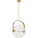 Sean Lavin Fues Line-Voltage Pendant Ceiling Light in Clear Glass