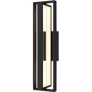 In & Out LED 24.5 inch Sand Black Outdoor Wall Sconce