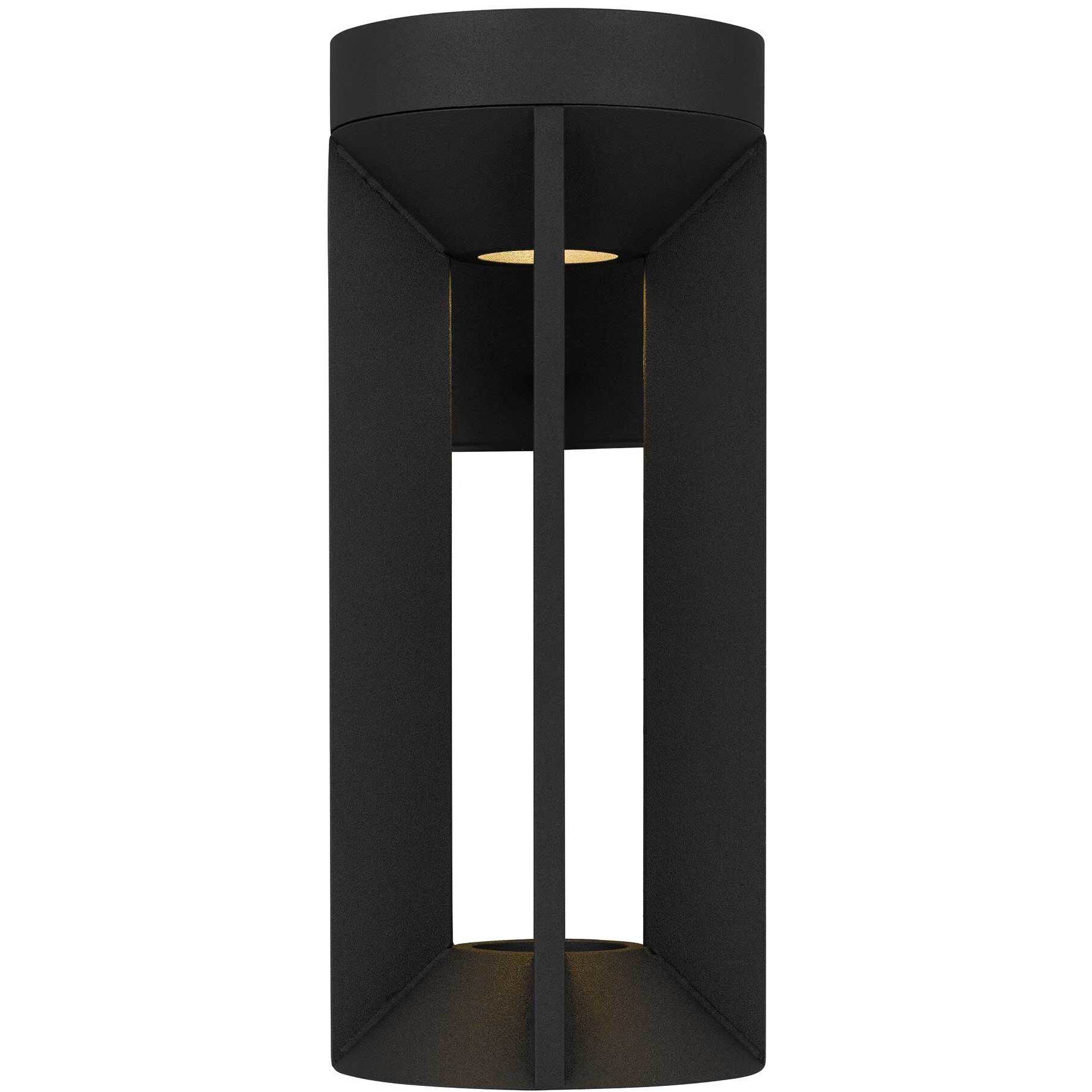 Aura LED 12.13 inch Sand Black Outdoor Wall Sconce