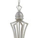 Triton 9 Light 31 inch Moonlight Silver Chandelier Ceiling Light