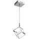Cubo LED 6.5 inch Polished Chrome Pendant Ceiling Light