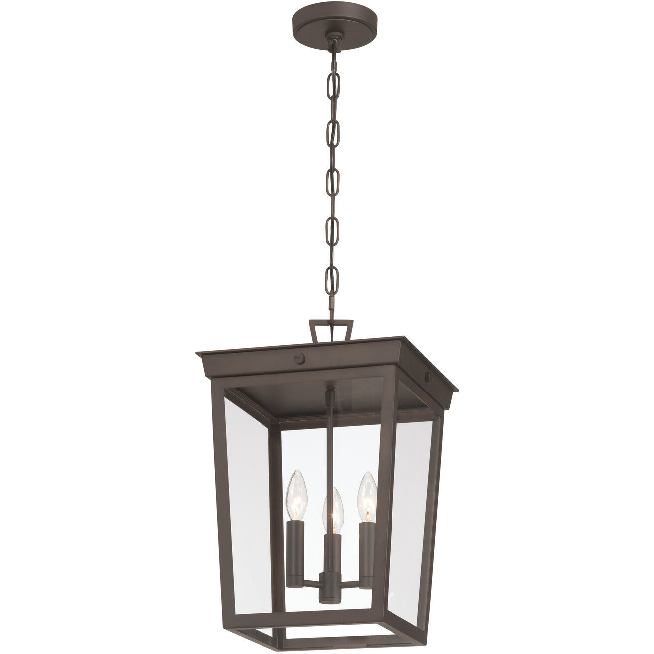 Belmont 3 Light 12 inch Twilight Bronze Outdoor Pendant