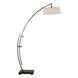 Calogero 74 inch 100 watt Bronze Arc Floor Lamp Portable Light, Matthew Williams