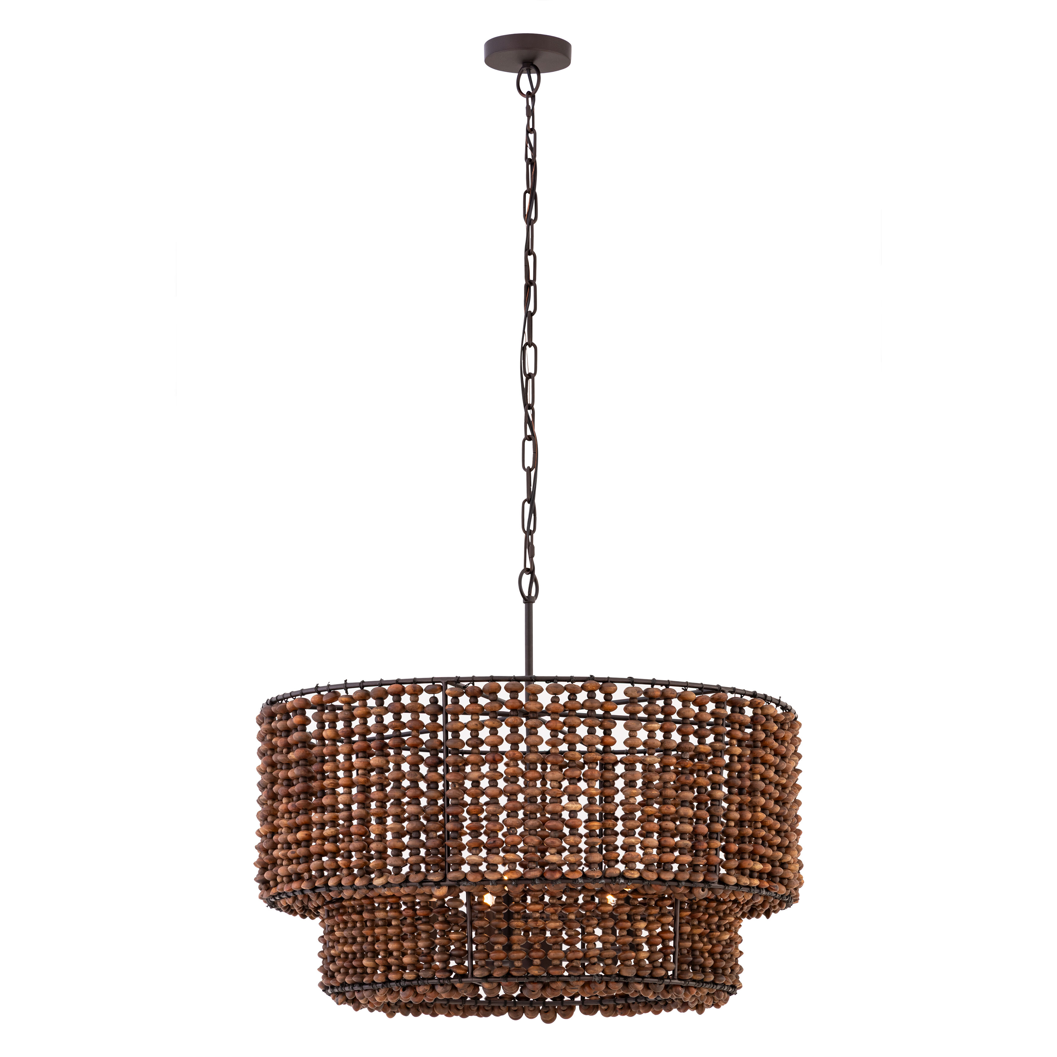 Beaudelle 5 Light 30 inch Dark Bronze Pendant Ceiling Light
