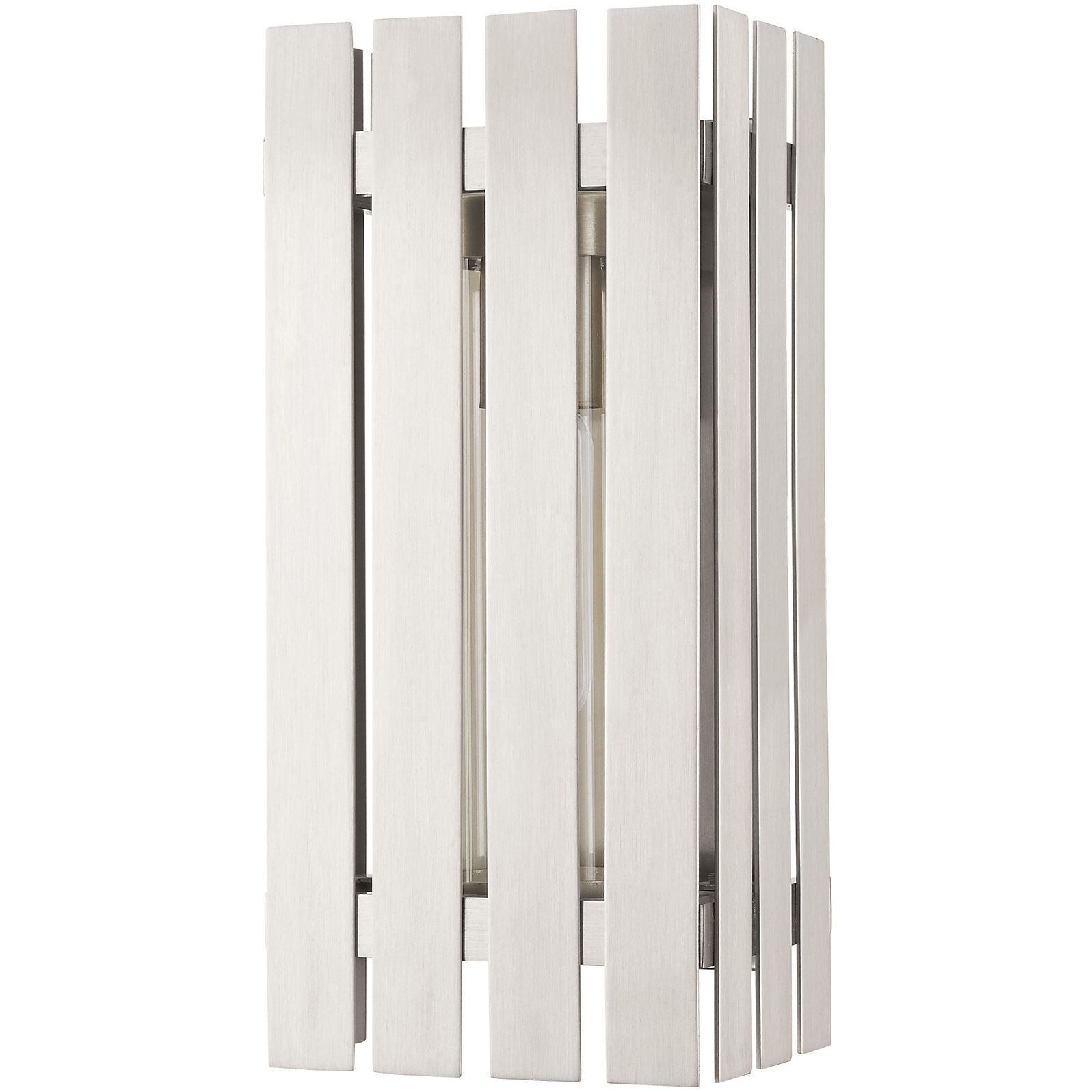 Greenwich 1 Light 13 inch Brushed Nickel Outdoor Wall Lantern