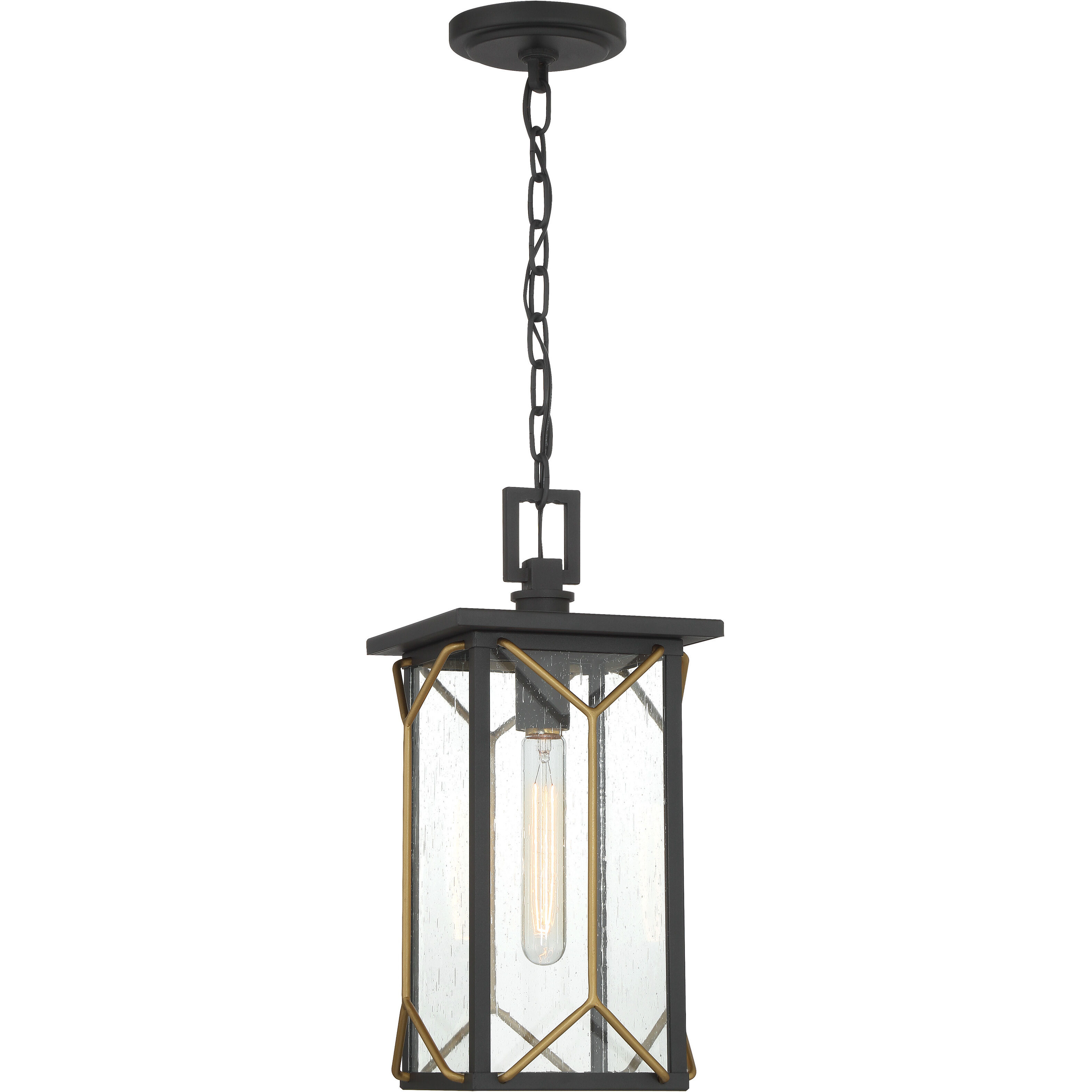 Hillside Manor 1 Light Black Outdoor Chain Hung, The Great Outdoors