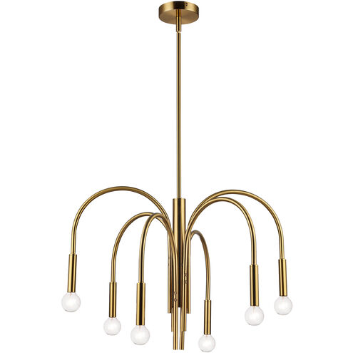 Callway 6 Light 24 inch Aged Brass Chandelier Ceiling Light