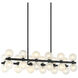 Nimbus 24 Light 12 inch Matte Black Pendant Ceiling Light
